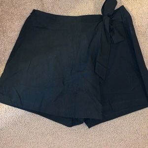 shorts but a skirt in the front, bow on the side.